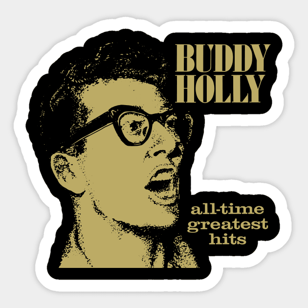 Buddy Holly All Time Greatest Hits Disc 1 Album Cover Sticker by chaxue